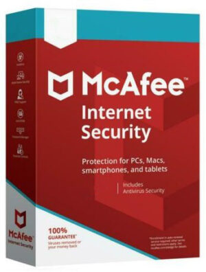 McAfee Internet Security (1 year, 1 device) Latest Version + Free Updates